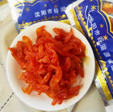 Spicy Strip, Sweet & Spicy, Delicious Soy-Based Snack, Chinese Leisure Treat, Perfect Party Snack 15g*3 Packs吴氏 素干煸鱿鱼丝15g*3包