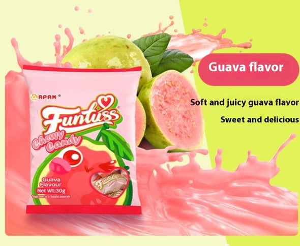 Guava Flavored Fruit Gummy Candy, Sweet and Fragrant. Ideal Snacks for Adults & Kids, Perfect for Party Treats. 3.17oz (Pack of 3)