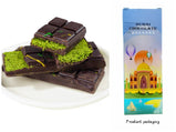 Dubai style chocolate bar ,Pistachio flavor,Dark chocolate,crispy sandwich chocolate ,Gift,Separately packaged,snacks,2.47oz（Pack of 1）