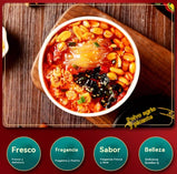Spicy & Sour Wide Noodles, Tangy Aroma, Smooth & Slippery, Instant Meal Perfect for Lunch, Dinner, or Overtime Snacks, 190g*2Buckets班干部酸辣宽粉190g*2桶