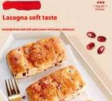 Red bean lasagna bread fluffy texture breakfast picnic sweet red beans leisure snacks 400g / box