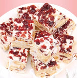 Cranberry Snowflake Candy Delicate Dessert Treat Sweet & Tart Flavor Traditional Chinese Snack Perfect Holiday Gift 200g/Bag
