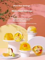 Honey Orange Jelly Pure Honey Orange Flavor Tangy Fruit Bits Jelly Real Fruit Bits Inside Refreshing Jelly Treat Traditional Chinese Snack Ideal for On-the-Go Snacking 200g/1pack