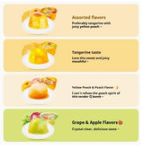 Honey Orange Jelly Pure Honey Orange Flavor Tangy Fruit Bits Jelly Real Fruit Bits Inside Refreshing Jelly Treat Traditional Chinese Snack Ideal for On-the-Go Snacking 200g/1pack