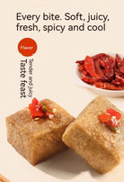Spicy Fermented Tofu Snack Stinky Tofu Bean Curd Mala (Spicy and Numbing) Flavor Authentic Chinese Street Food Unique Savory Snack Traditional Chinese Ingredients 100g/1pc