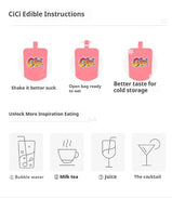 Lychee Suckable Jelly Drink Slurpable Lychee Jelly Snack Authentic Lychee Flavor Exotic Fruit Refreshment Unique Suck-and-Sip Texture Chinese Leisure Treat Ideal for Kids & Adults 150g/Bag