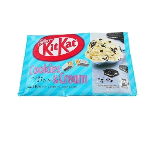 Kit Kat Cookies & Vanilla Crispy texture, blending the flavors of chocolate, vanilla, and cookies together 4 oz