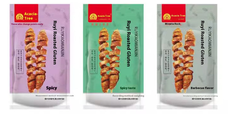 Roasted gluten special snacks spicy delicious roasted flavor QQ popping leisure snacks 12g/bag