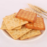 Seaweed-Flavored Biscuits,Flaxseed Soda Biscuits,Crunchy Texture,Healthy Snacks,Casual Snacks for Kids & Adults-198g/Bag