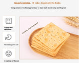 Seaweed-Flavored Biscuits,Flaxseed Soda Biscuits,Crunchy Texture,Healthy Snacks,Casual Snacks for Kids & Adults-198g/Bag