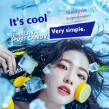 Malaysian Candies, Refreshing Peppermint Candies with Mint and Lemon Flavors, Containing Himalayan Pink Rock Salt.180g/1 box