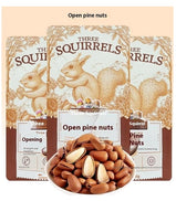 Open pine nuts,The exquisite packaging ensures freshness and ease of portability, making it the ideal choice for on-the-go snacking or sharing with loved ones. Original 100g*1 bag