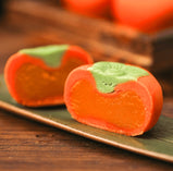 Traditional Chinese Persimmon-Shaped Cake, Savory-Sweet Flavor, Soft & Aromatic, Auspicious Gift for All Occasions, Elegant Gift Box, Perfect for Festivals, Afternoon Tea, & Office Snacks, 150g/Box沈大成 柿柿如意 糕点礼盒 150g