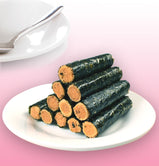 Seaweed rolls with layers of texture, crispy outer layer and fresh inner layer, individually wrapped for easy transportation 90g/1 can.