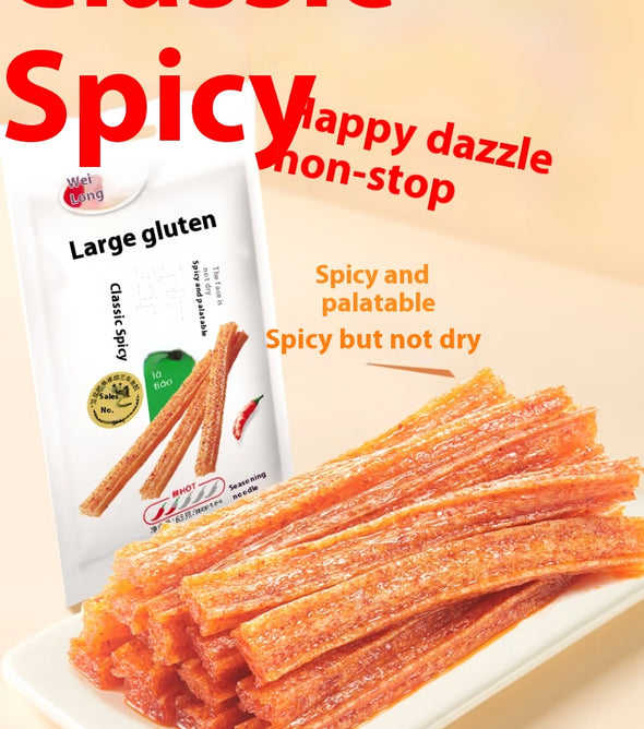 Chili Sticks Soft and Oily Healthy Non-fried Spicy and Delicious Casual Snacks 65g/1pc