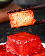 Red Preserved Bean Curd, Savory & Soft, Melts in Your Mouth, Traditional Chinese Delicacy, Perfect with Rice, Versatile Cooking Ingredient, 75g/Can 朱老六红腐乳75g/罐