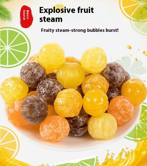 Cola - Flavored Fruit Hard Candies: Bursting with a tangy - sweet flavor that awakens your taste buds. Each piece packs a punch, and they're suitable for all ages. The heart - shaped hard candies come in a 350g/12.35oz*1 bag, ideal for casual snacking.