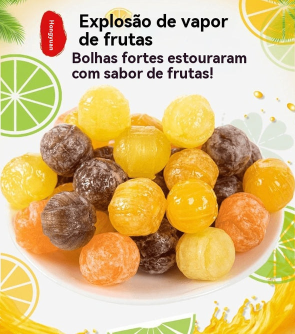 Strawberry - Flavored Fruit Hard Candies, radiating intense fruity aroma. The unique texture, with each plump piece, suits all ages. These heart - shaped candies, packed in a 350g/12.35oz*1 bag, make for a perfect casual snack.