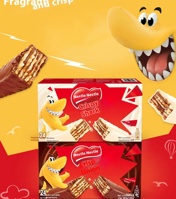 Wafer cookies Intense mellow sandwich, delicate and silky One mouthful of crisp Individually wrapped Leisure office snacks 12.5g/1pc