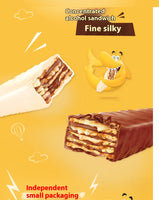 Wafer cookies Intense mellow sandwich, delicate and silky One mouthful of crisp Individually wrapped Leisure office snacks 12.5g/1pc