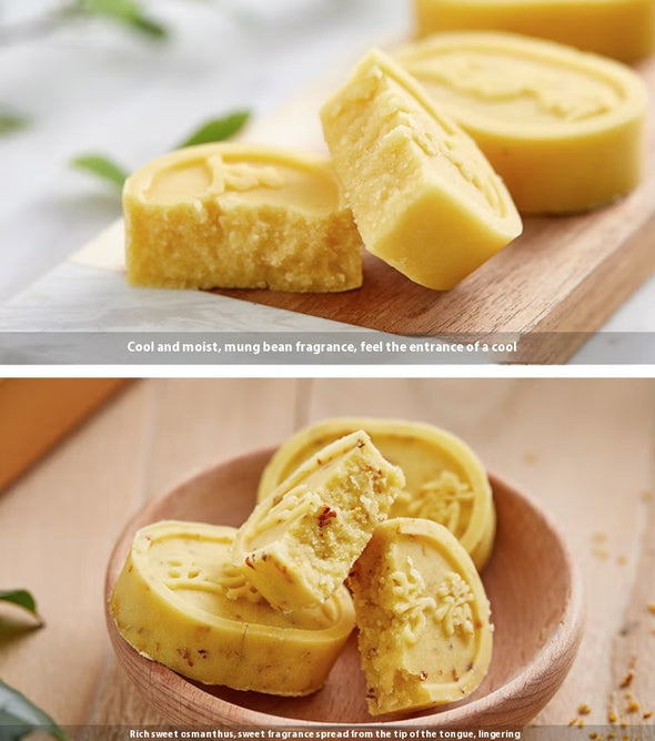 Mung Bean Flavored Pastry Sweet Mung Bean Glutinous and sweet, slightly cool and moist, beautifully packaged leisure snacks 400g/1 box
