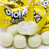 Korean - Imported Ultra - Sour Gummy with Soft Center, Green Apple Flavor. The chewy core offers an intense sour kick. Compact and easy to carry, this 42g/1.48oz*1 pack gummy is a fun and casual snack.