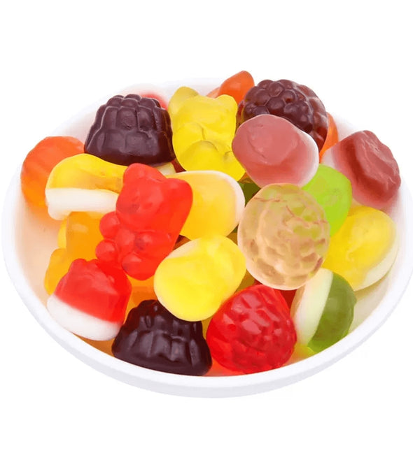 Mixed - Flavor Fruit Gummy Candies: A medley of vibrant fruity tastes with rich aroma. Sweet - sour and delicious, in cute shapes with a soft, bouncy texture. 230g/8.11oz*1 bag, perfect for casual snacking