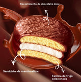 Chocolate Pie Chocolate Coated Rich and Fluffy Triple Complex Taste Casual Snacks 74g/1box