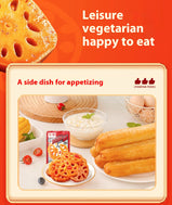 Lotus Root Slices Sour & Spicy, Sweet & Tasty, Healthy & Low Fat, Casual Vegetarian 196g/7pcs