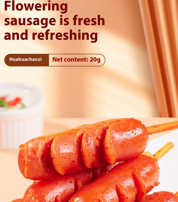 Spicy Flavor Sausage - 400g/box! Fresh & Fragrant with an Attractive Color, Rich & Fragrant Taste. Not Greasy at All, It's a Tasty Delight. Ideal for Spicy Food Lovers, Grab a Box to Spice Up Your Meals or Snacks.