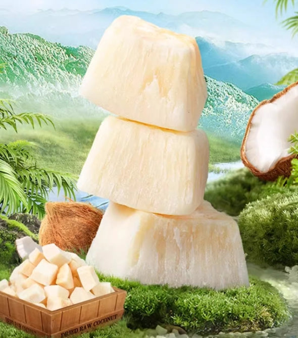 Coconut Crisps: Thick - cut from Fresh Fruit, Crispy and Tasty with Intense Coconut Aroma. Natural and Refreshing. In Small Pouches for Easy Carrying. 60g (2 Packs) - A Great Snack