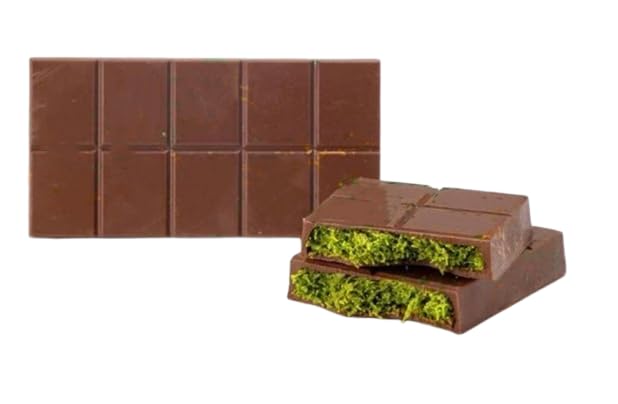 Dubai Style Chocolate, Pistachio flavor,Crispy Filling,Milk chocolate,individually wrapped, Festive Candy, Festive Gift Box, Snack,7.05oz (Pack of 1)