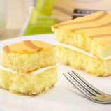 Tiramisu Flavored Filled Cake, Low-Calorie Breakfast or Snack, Guilt-Free Delight with Layers of Coffee and Cream Flavor, Velvety Smooth，Decadent and Indulgen，300g/box