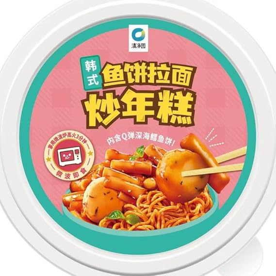 Korean Rice Cake Ramen, Sweet and Spicy Stir-Fried Rice Cakes, Hearty Korean Comfort Food, Rich Flavor Profile, Quick and Satisfying, Authentic Korean Street Food Experience, Bold and Savory Taste, Perfect Late-Night Snack, 235g/Box.