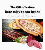 Ruby Chocolate, Slightly sour fruit flavor, Milk chocolate, individually wrapped, Festive sweets, Snacks, 2.4oz (Pack of 1)