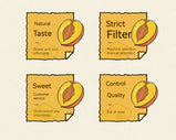 MINIKING dried yellow peaches