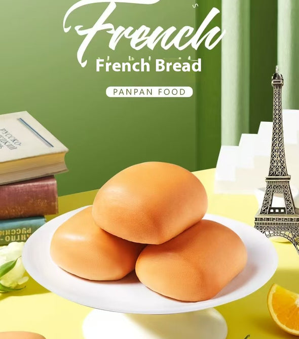 French mini bread, soft bread, rich milk flavor, breakfast, individual packaging, snacks, 8 packs in one bag