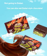 Dubai Style Chocolate Bar Pistachio, Crispy texture,Dark chocolate，Sandwich chocolate, individually wrapped, Gift, Snack, 2.47oz (Pack of 1)