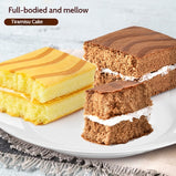 Tiramisu Flavored Filled Cake, Low-Calorie Breakfast or Snack, Guilt-Free Delight with Layers of Coffee and Cream Flavor, Velvety Smooth，Decadent and Indulgen，300g/box