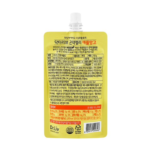 DR.LIV Low Sugar and Low Calorie Konjac Jelly Mango Flavor 150g