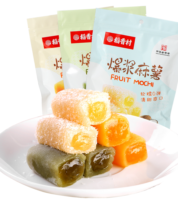 Daoxiang Village Poppy Mochi 210g*3 bags of Matcha Coconut Mango Sandwich Specialty Snacks Snacks Pastry Mochi